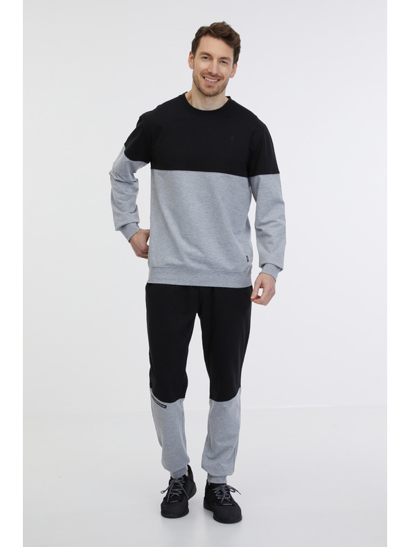 Sam 73 Čiernošedá pánska mikina SAM 73 Hugo