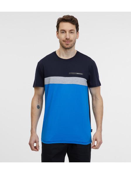 Sam 73 Modro-čierne pánske tričko SAM 73 Ernesto