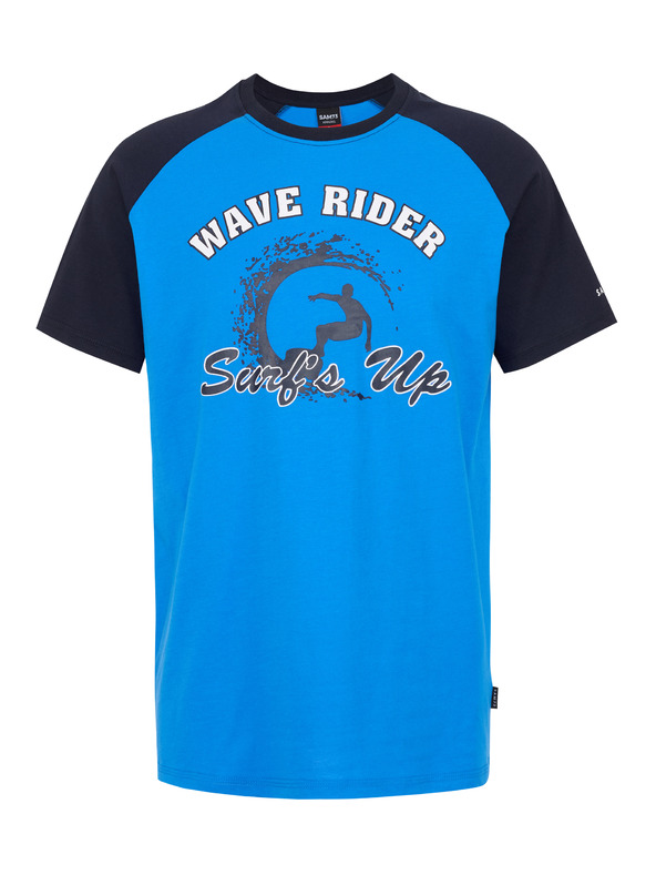 Sam 73 Čierno-modré pánske tričko SAM 73 Esteban