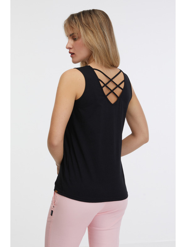 Sam 73 Čierne dámske tielko SAM 73 Carla