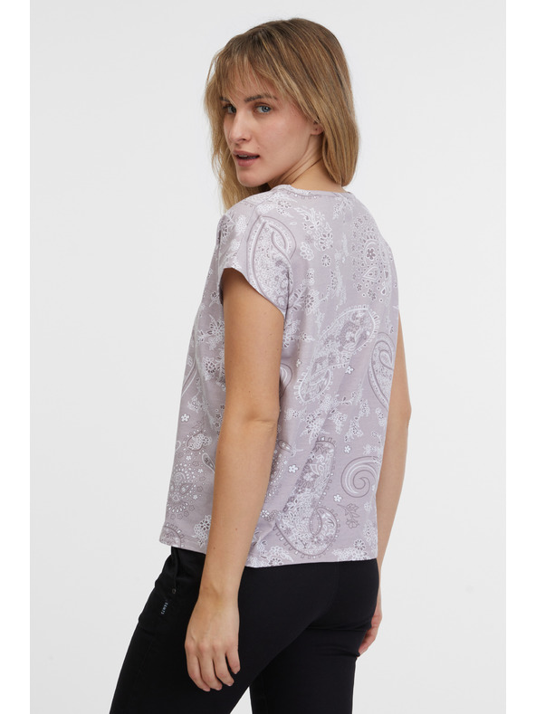 Sam 73 Svetlofialové dámske vzorované tielko SAM 73 Margarita