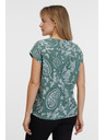 Sam 73 Zelené dámske vzorované tričko SAM 73 Margarita
