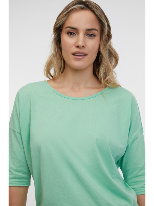 Sam 73 Svetlozelené dámske tričko SAM 73 Carlota
