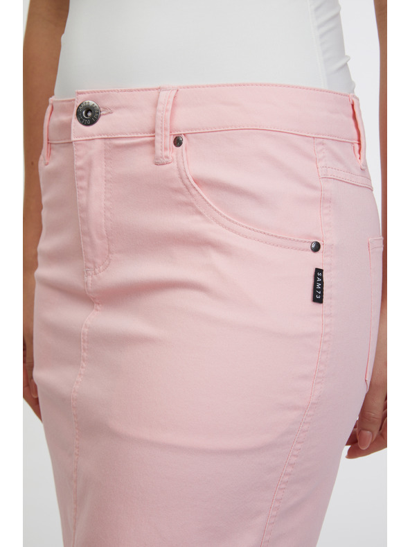 Sam 73 Svetloružová dámska džínsová sukňa SAM 73 Belén