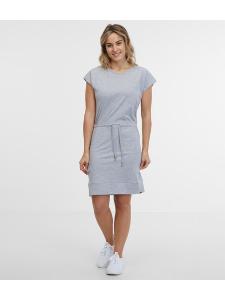 Sam 73 Svetlošedé dámske pruhované šaty SAM 73 Esperanza