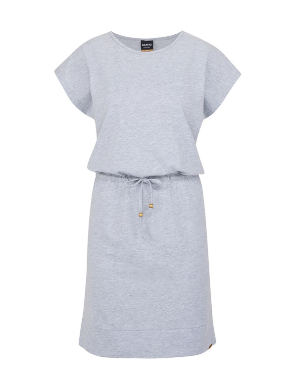 Sam 73 Svetlošedé dámske pruhované šaty SAM 73 Esperanza
