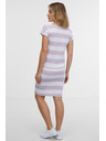 Sam 73 Bielo-fialové dámske pruhované šaty SAM 73 Reyna