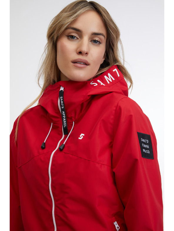 Sam 73 Červená dámska ľahká bunda SAM 73 Albina