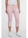 Sam 73 Svetloružové dámske trojštvrťové slim fit džínsy SAM 73 Amara