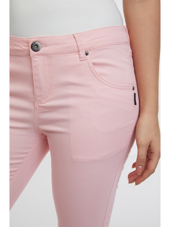 Sam 73 Svetloružové dámske trojštvrťové slim fit džínsy SAM 73 Amara