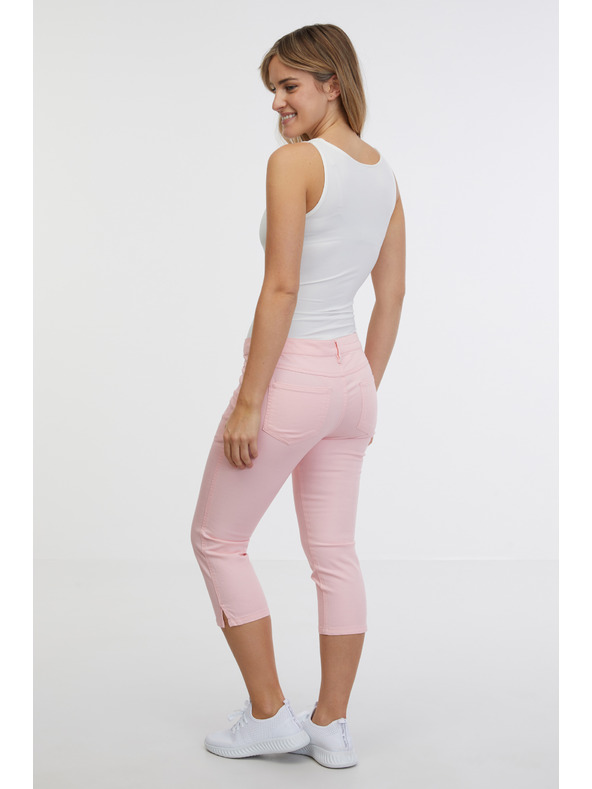 Sam 73 Svetloružové dámske trojštvrťové slim fit džínsy SAM 73 Amara