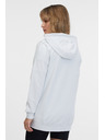 Sam 73 Svetlošedá dámska mikina na zips s kapucňou SAM 73 Lisa