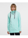 Sam 73 Tyrkysová dámska mikina na zips s kapucňou SAM 73 Lisa