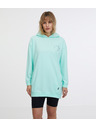 Sam 73 Tyrkysová dámska predĺžená mikina s kapucňou SAM 73 Lola