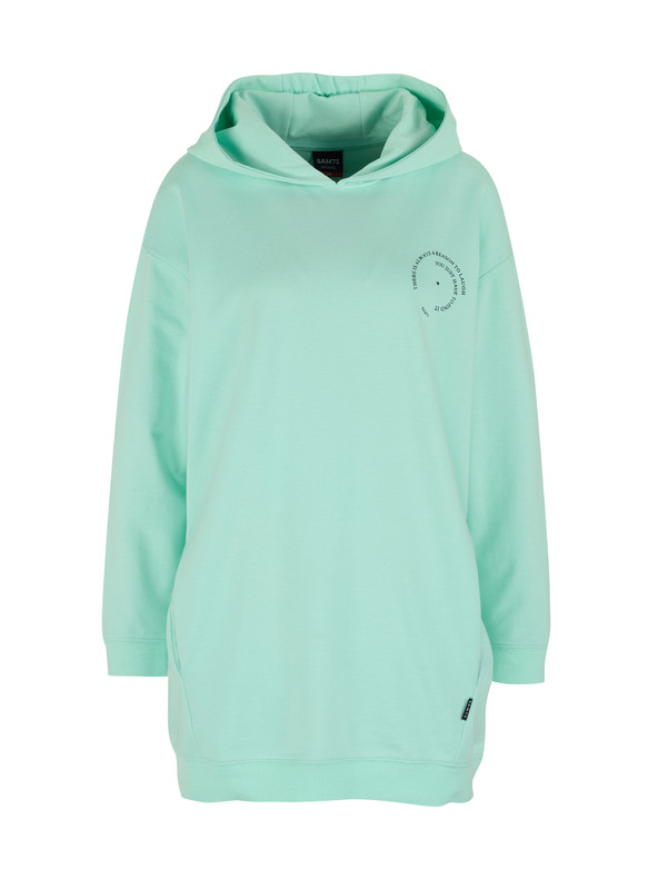 Sam 73 Tyrkysová dámska predĺžená mikina s kapucňou SAM 73 Lola
