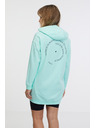 Sam 73 Tyrkysová dámska predĺžená mikina s kapucňou SAM 73 Lola