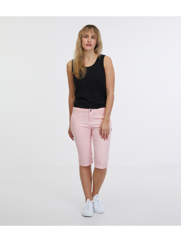 Sam 73 Svetloružové dámske kapri nohavice SAM 73 Ariel
