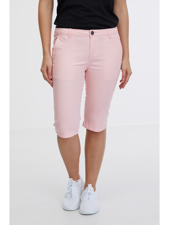 Sam 73 Svetloružové dámske kapri nohavice SAM 73 Ariel