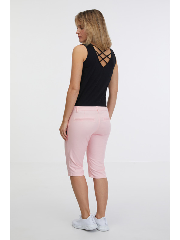 Sam 73 Svetloružové dámske kapri nohavice SAM 73 Ariel
