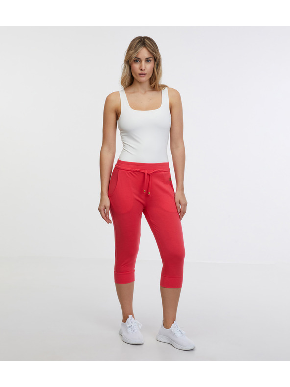 Sam 73 Koralové dámske trojštvrťové tepláky SAM 73 Camila