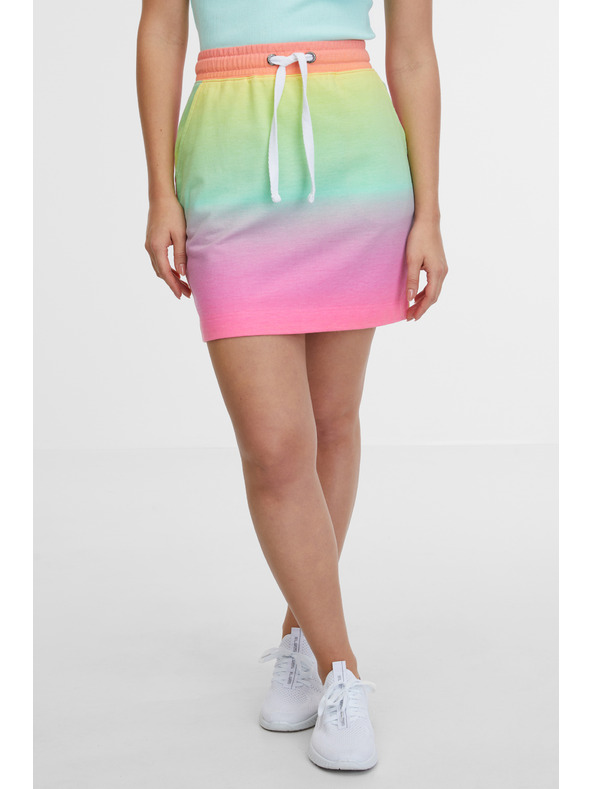 Sam 73 Dámska zeleno-ružová sukňa SAM 73 Hermosa