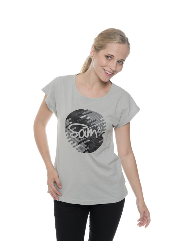 Sam 73 Sivé dámske tričko s potlačou SAM 73