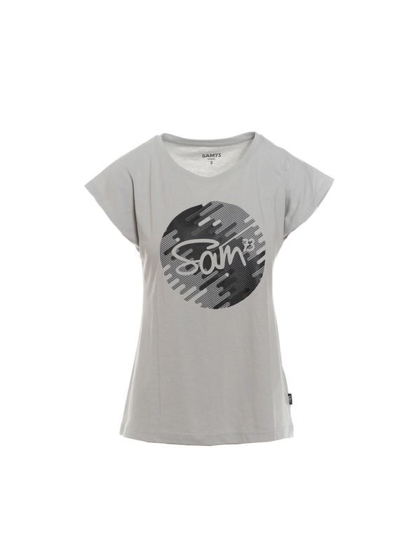 Sam 73 Sivé dámske tričko s potlačou SAM 73