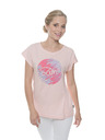 Sam 73 Ružové dámske tričko s potlačou SAM 73
