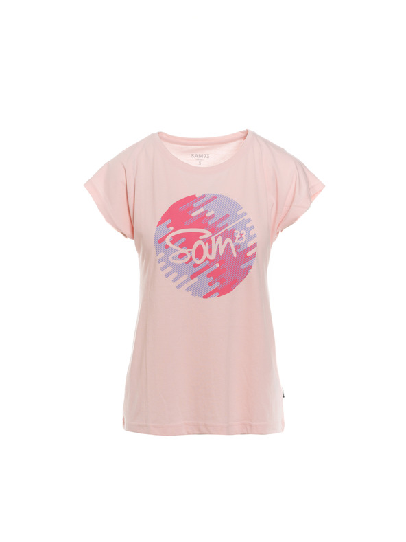 Sam 73 Ružové dámske tričko s potlačou SAM 73