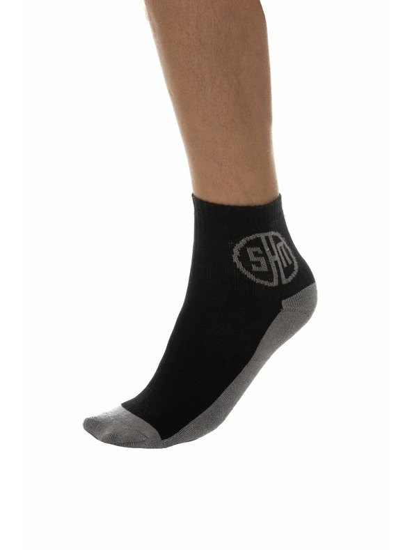 Sam 73 Šedé a čierne unisex ponožky SAM 73