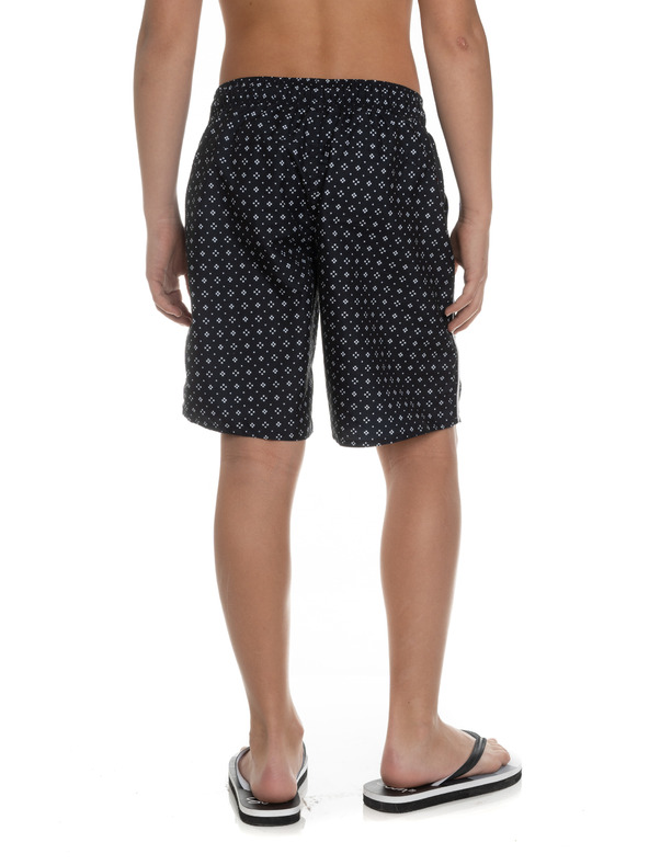 Sam 73 Čierne chlapčenské vzorované plavky SAM 73
