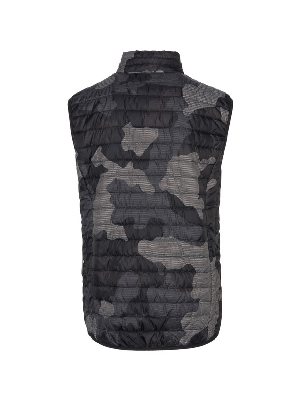 Sam 73 Tmavosivá pánska vzorovaná vesta SAM 73