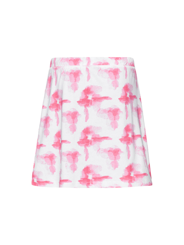 Sam 73 Bielo-ružová dievčenská vzorovaná sukňa SAM 73