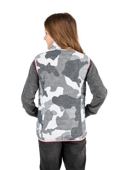 Sam 73 Svetlosivá dievčenská vesta SAM 73