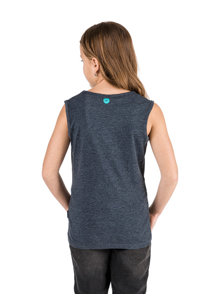 Sam 73 Tmavomodré dievčenské tielko s potlačou SAM 73