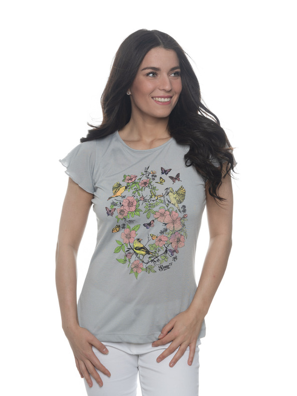 Sam 73 Šedé dámske tričko SAM 73