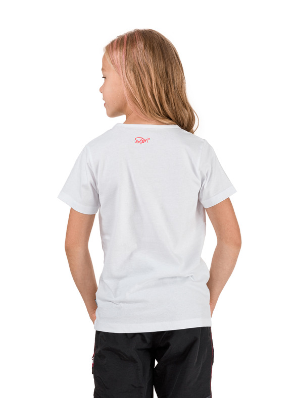 Sam 73 Biele dievčenské tričko SAM 73 Bidano