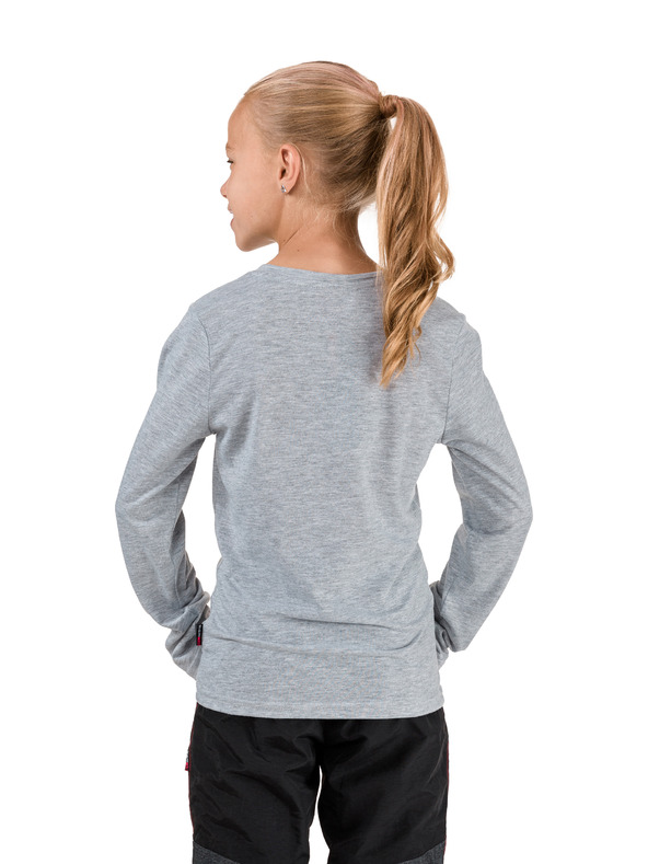 Sam 73 Šedé dievčenské tričko s potlačou SAM 73 Carol