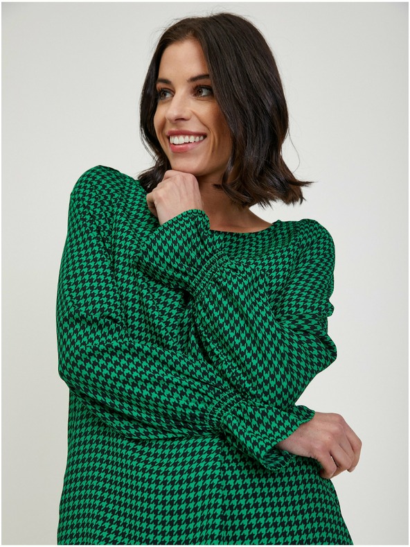 Orsay Zelená dámska vzorovaná blúzka ORSAY