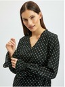 Orsay Čierna dámska vzorovaná blúzka ORSAY