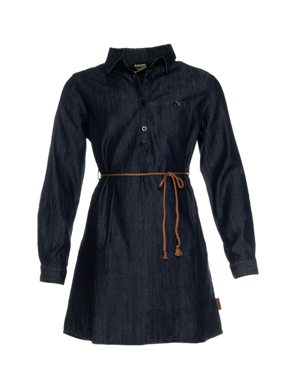 Sam 73 Tmavo modré košeľové dievčenské šaty SAM 73