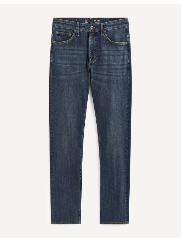 Celio Tmavomodré pánske džínsy rovného strihu Celio