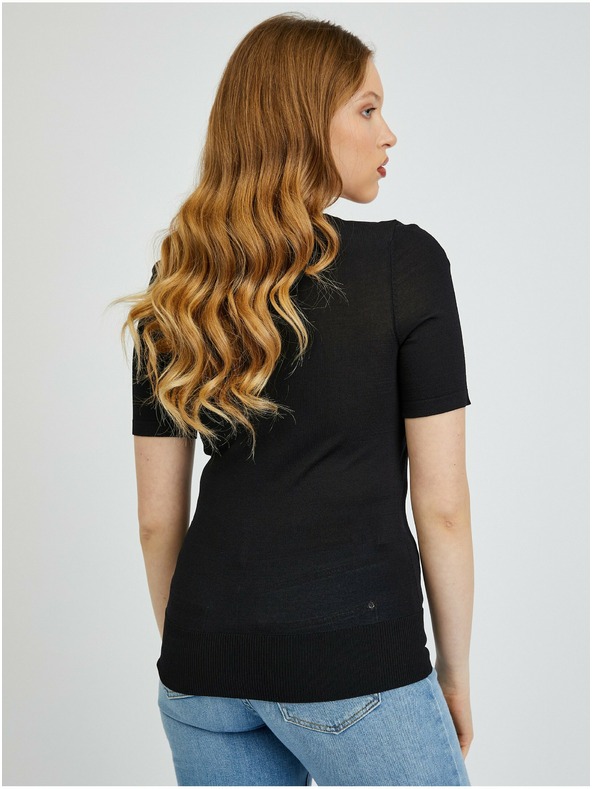 Orsay Čierne dámske tričko so svetrom ORSAY