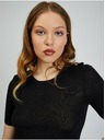 Orsay Čierne dámske tričko so svetrom ORSAY