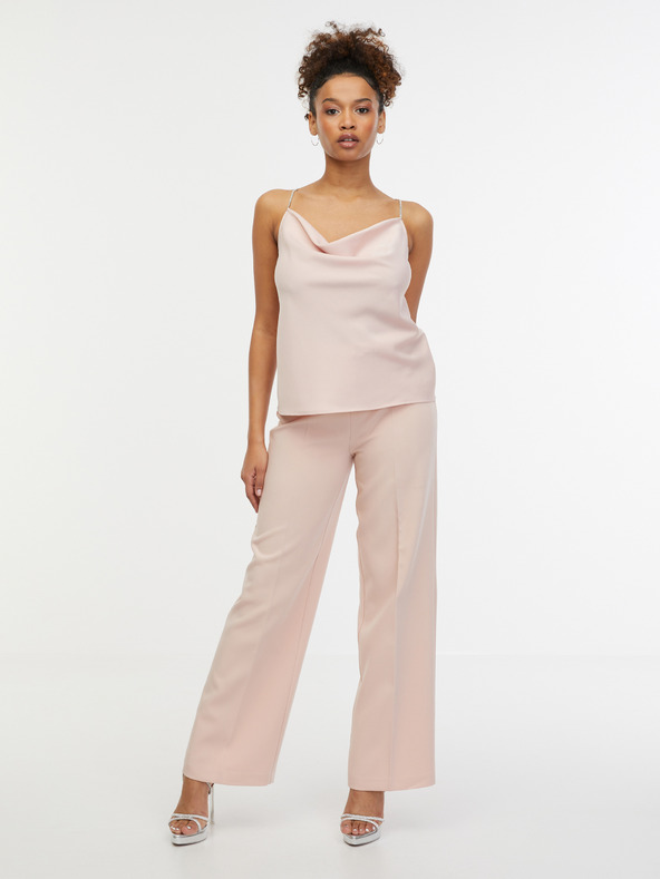 Orsay Svetloružový dámsky saténový top ORSAY