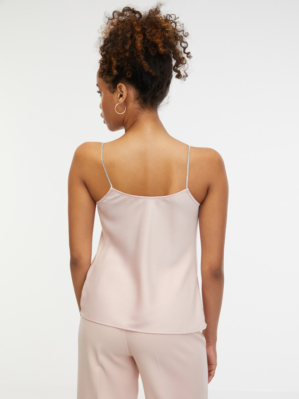 Orsay Svetloružový dámsky saténový top ORSAY