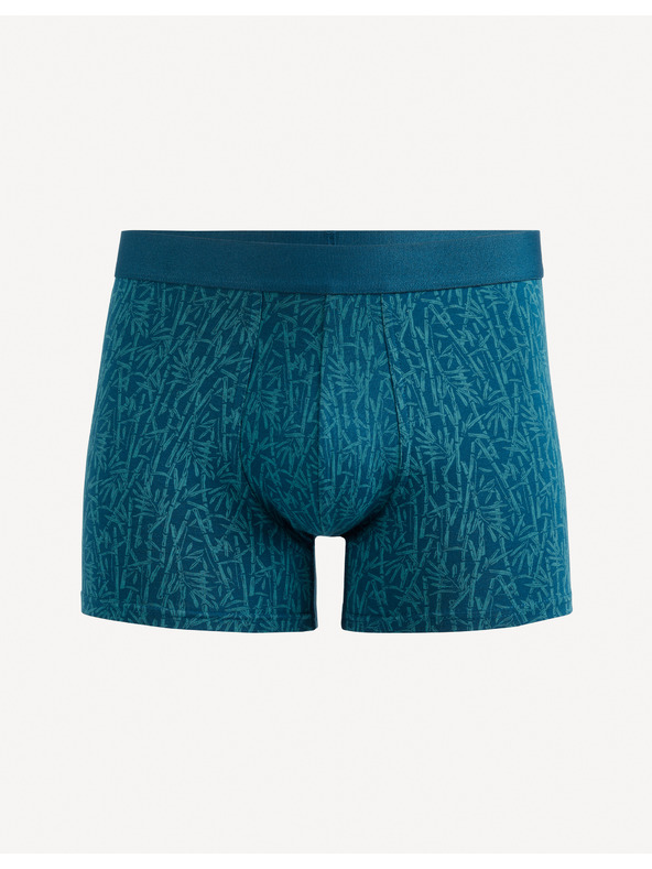 Celio Modré pánske vzorované boxerky Celio Jibobamb