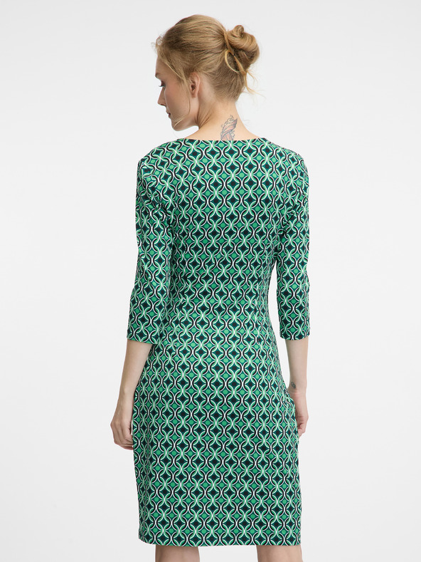 Orsay Zelené dámske šaty ku kolenám ORSAY