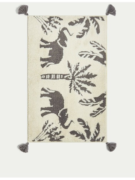 Marks & Spencer Kúpeľová rohožka zo zmesi bavlny s motívom slona Marks & Spencer sivá