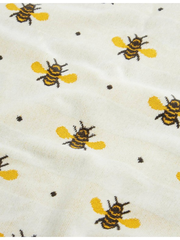 Marks & Spencer Súprava 2 uterákov z čistej bavlny s potlačou včiel Marks & Spencer žltá